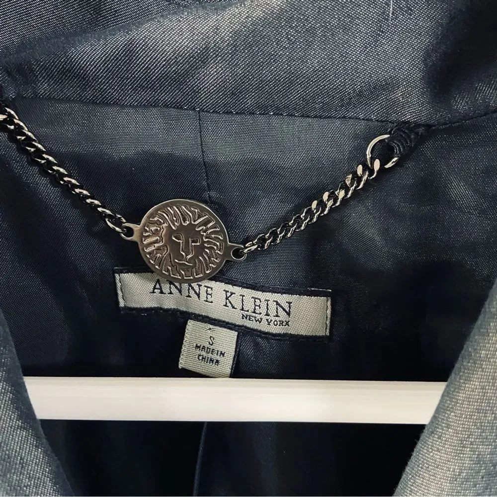 Anne Klein Navy Trench Coat